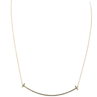 Tiffany & Co T Smile Pendant Large 18k Yellow Gold