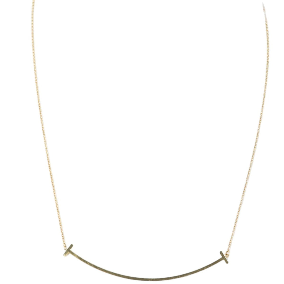 Tiffany & Co T Smile Pendant Large 18k Yellow Gold