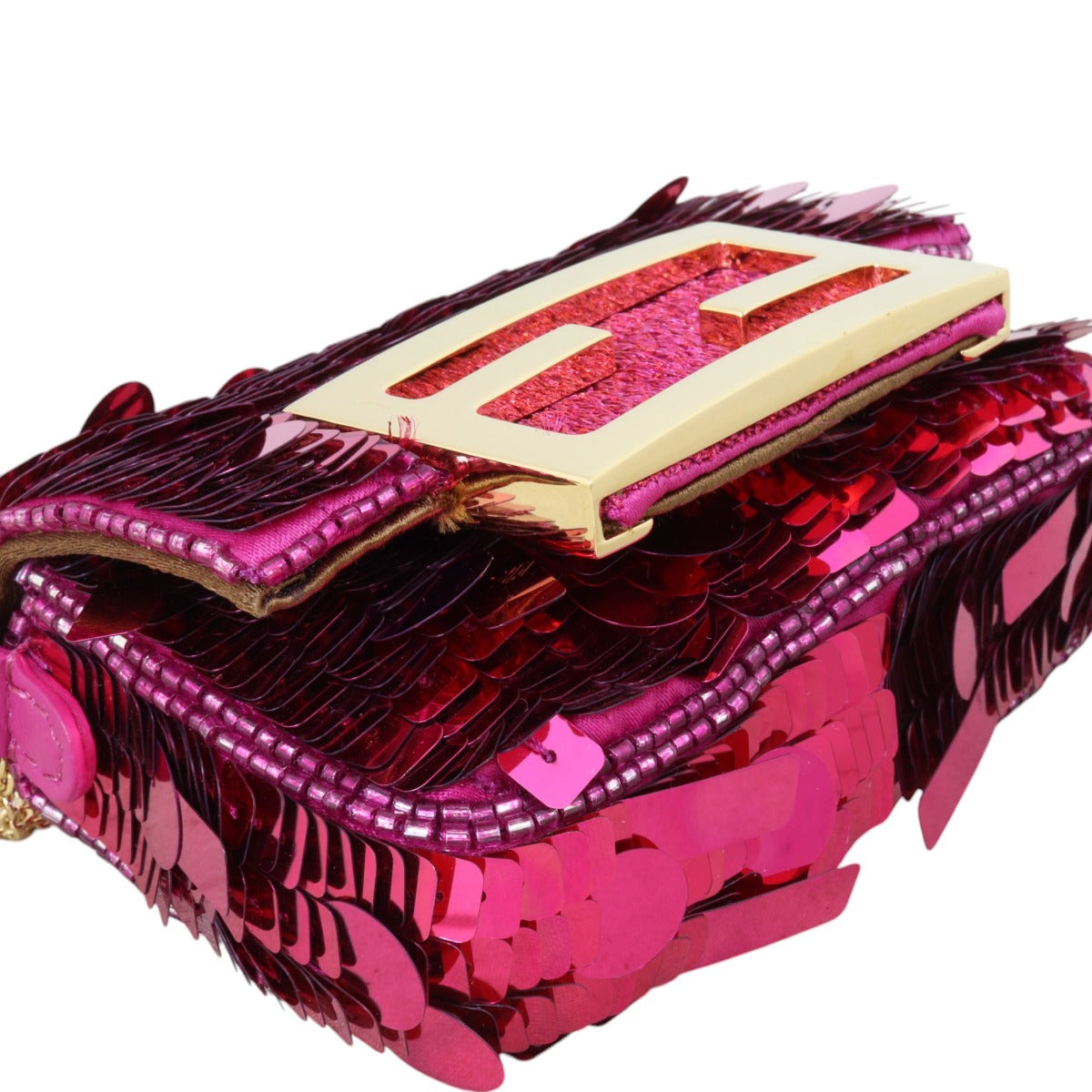 Fendi Nano Baguette Charm Sequins