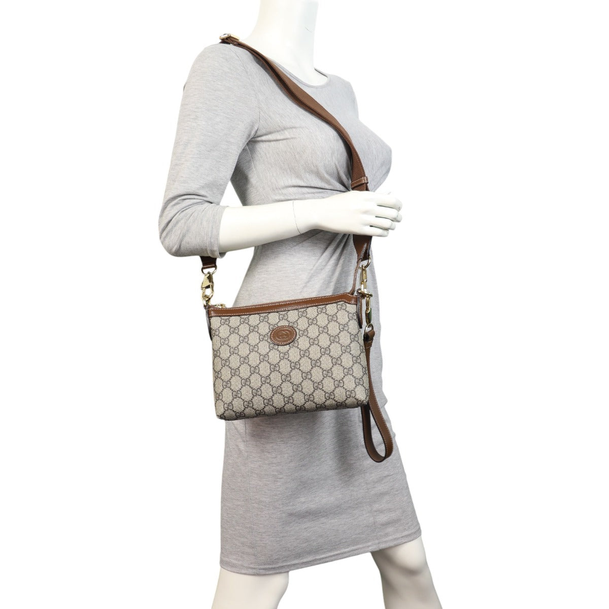 Gucci GG Supreme Interlocking G Messenger Bag