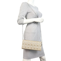 Dior Lady Dior Patent Cannage Pouch