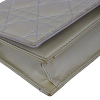 Dior Lady Dior Patent Cannage Pouch