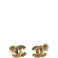 Chanel CC Camellia Stud Earrings