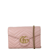 Gucci GG Marmont Matelasse Chain Wallet