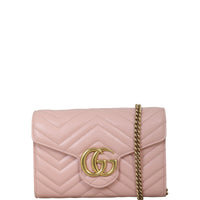 Gucci GG Marmont Matelasse Chain Wallet