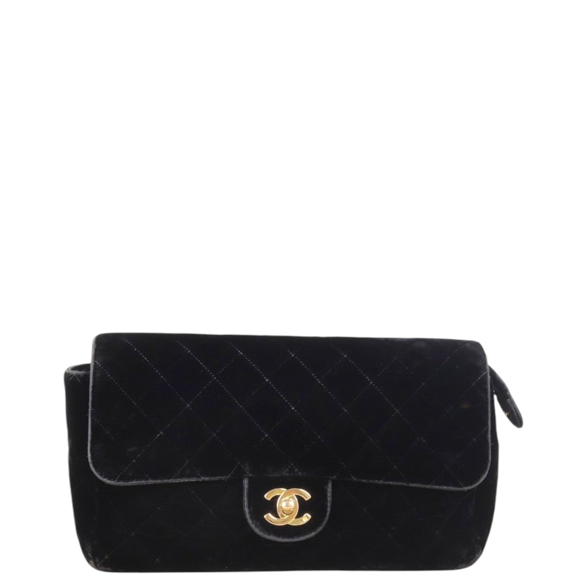 Chanel CC Flap Chain Backpack Velvet