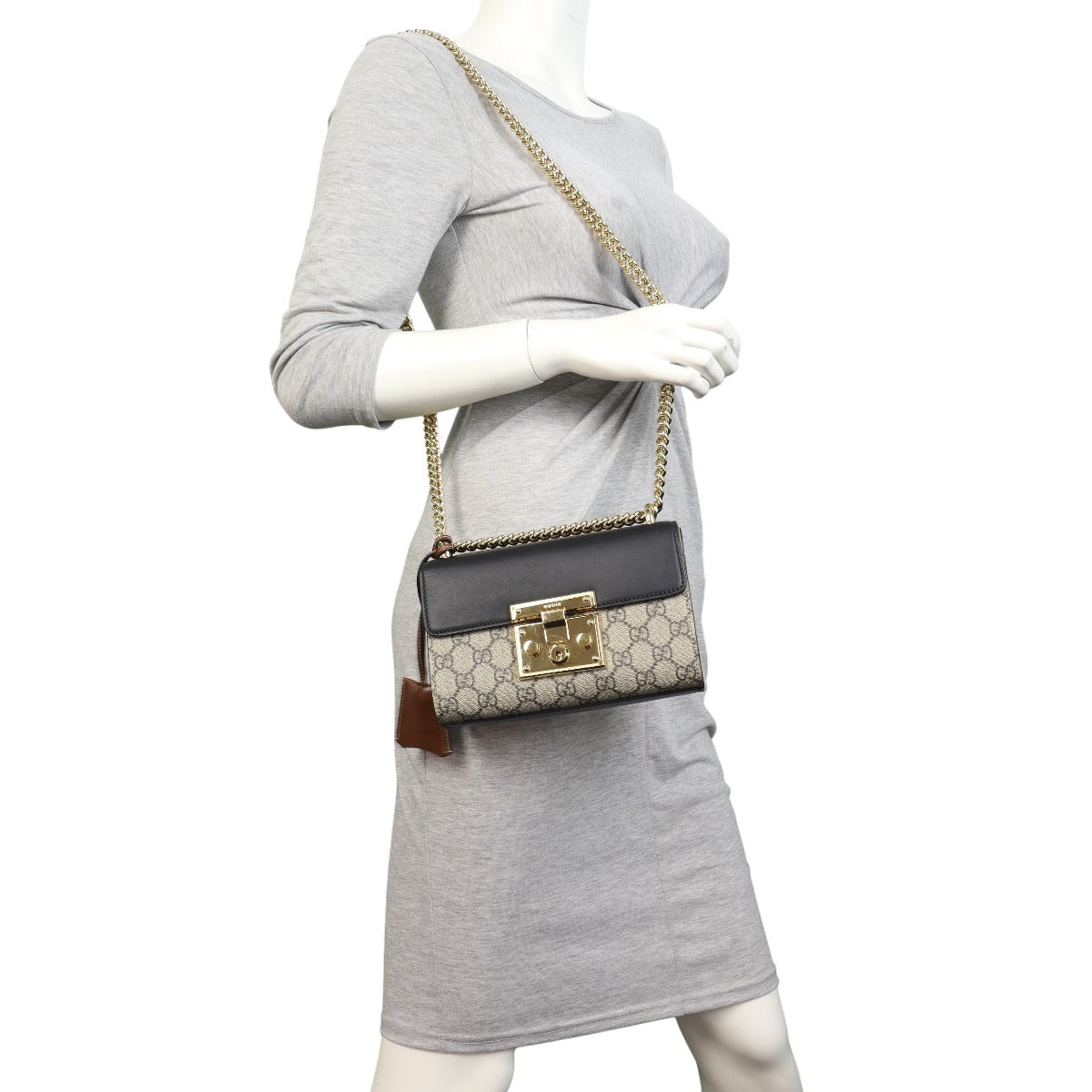 Gucci GG Supreme Padlock Small Shoulder Bag