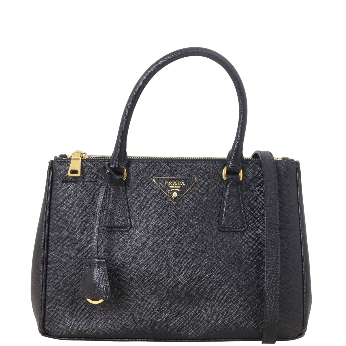 Prada Saffiano Lux Galleria Double Zip Tote Small