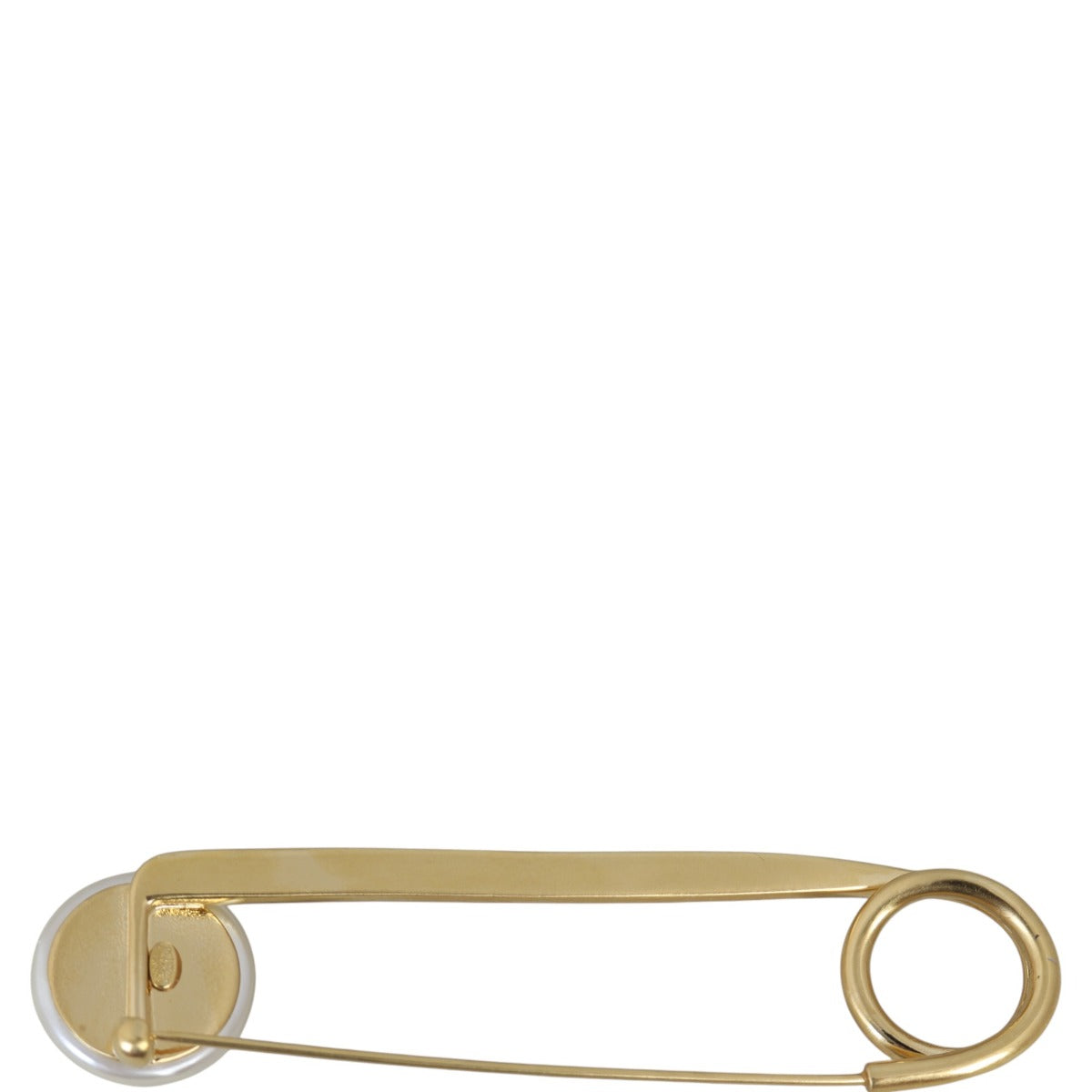 Chanel CC Pearl Saftey Pin Brooch