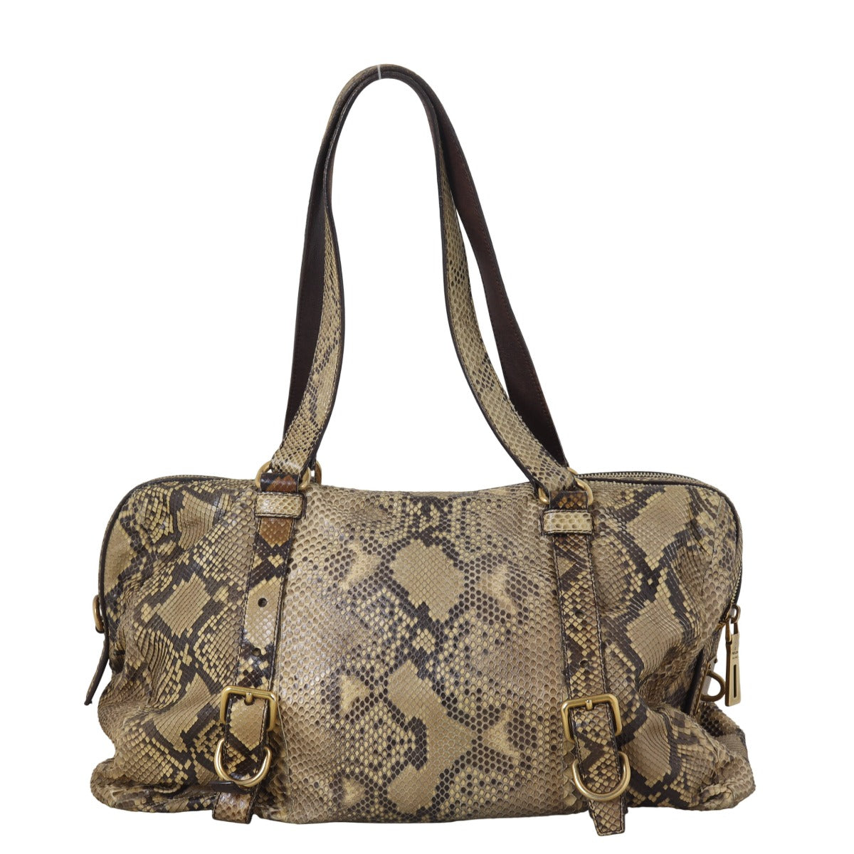 Prada Python Jewelled Tote Medium