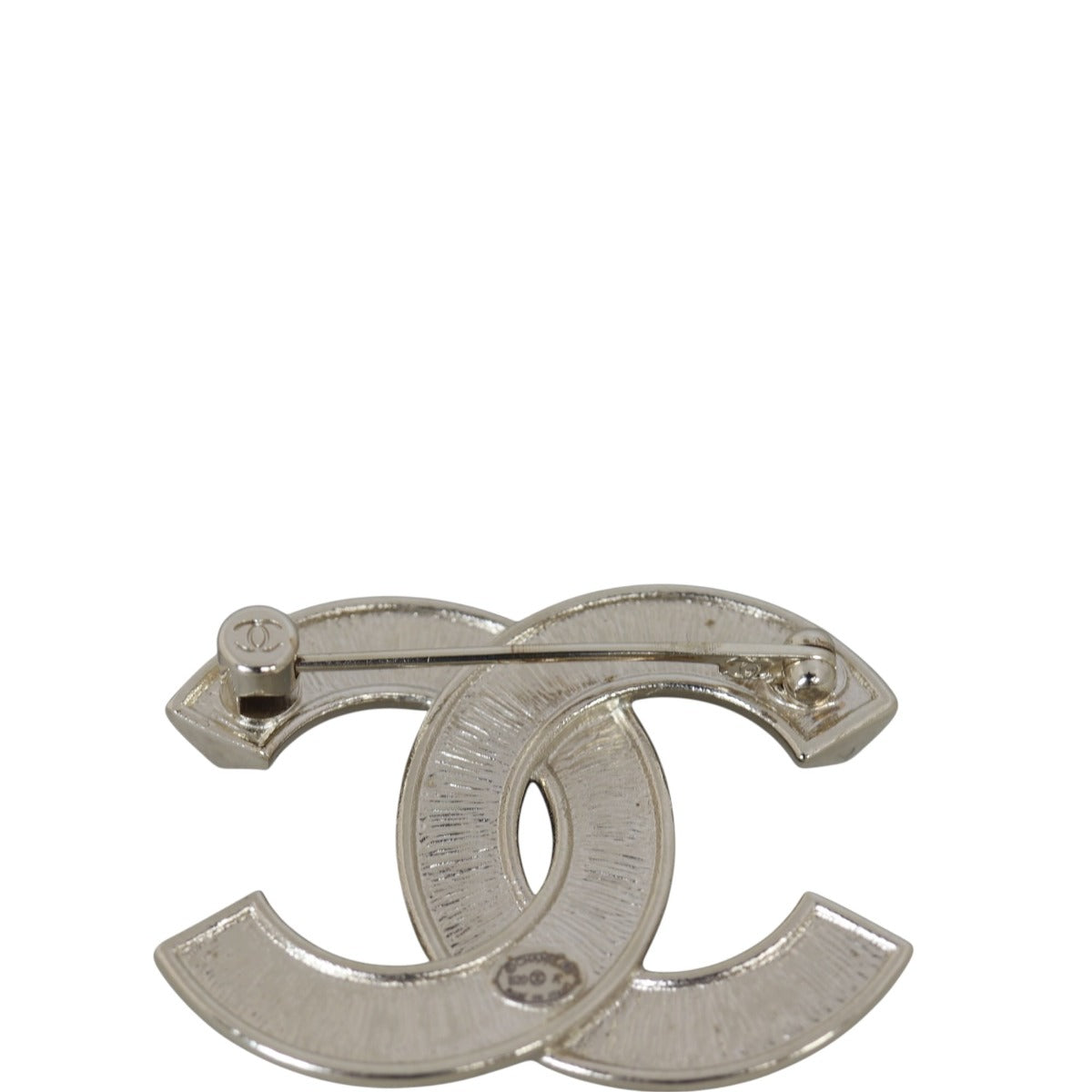 Chanel CC Crystal and Pearl Brooch