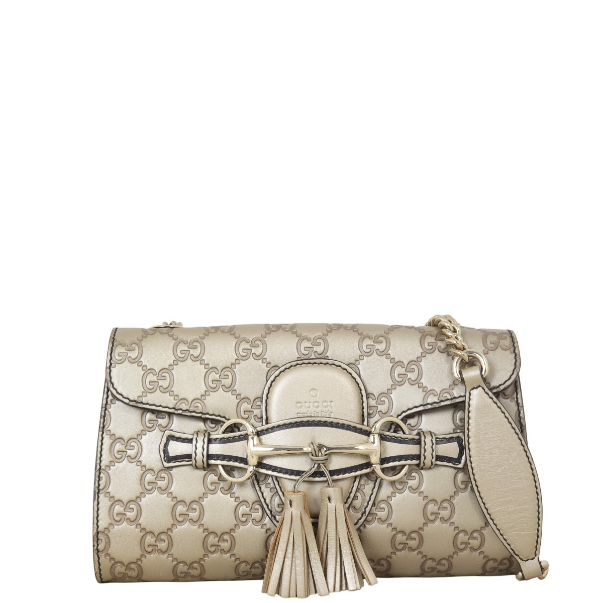 Gucci Emily Guccissima Chain Shoulder Bag