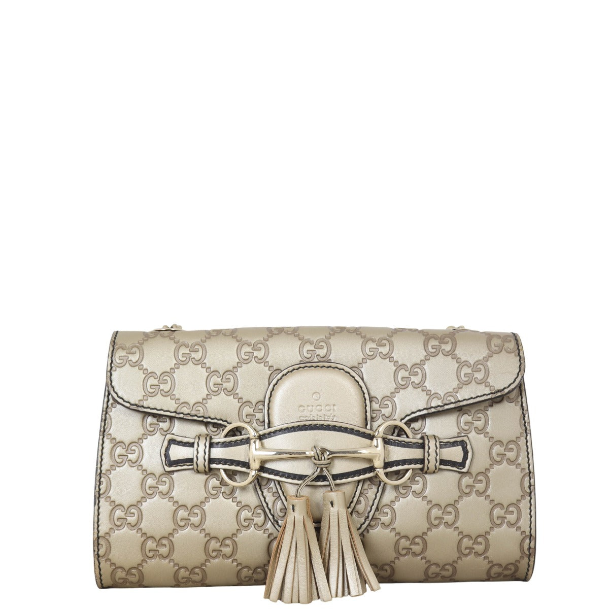 Gucci Emily Guccissima Chain Shoulder Bag