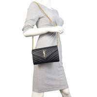 Saint Laurent Cassandre Chain Wallet