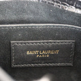 Saint Laurent Sunset Medium Croc-Embossed