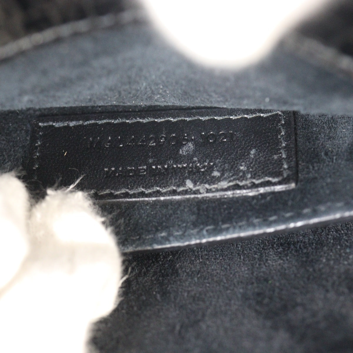 Saint Laurent Sunset Medium Croc-Embossed