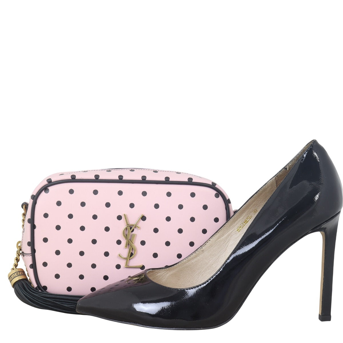 Saint Laurent Lou Mini Camera Bag Polka Dot