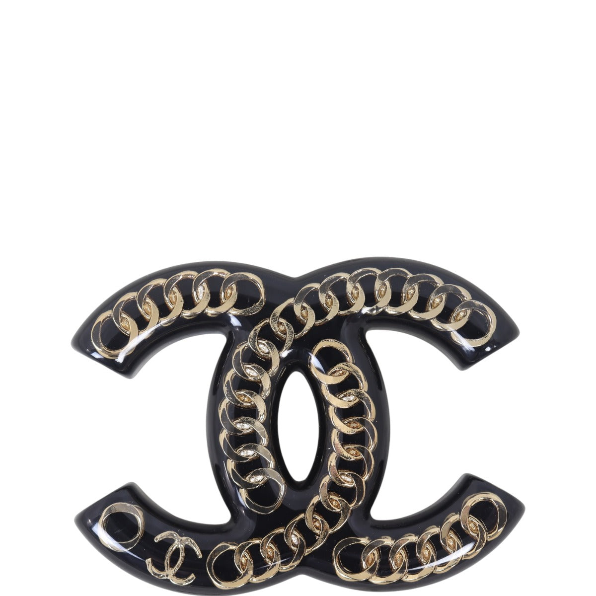 Chanel CC Resin Brooch