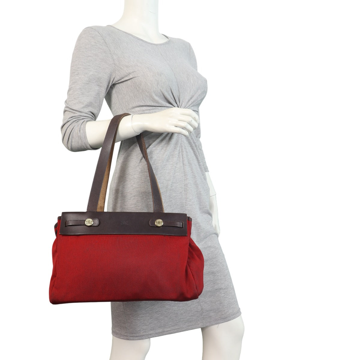 Hermes Herbag Cabas PM Toile