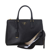 Prada Saffiano Lux Galleria Double Zip Tote Medium