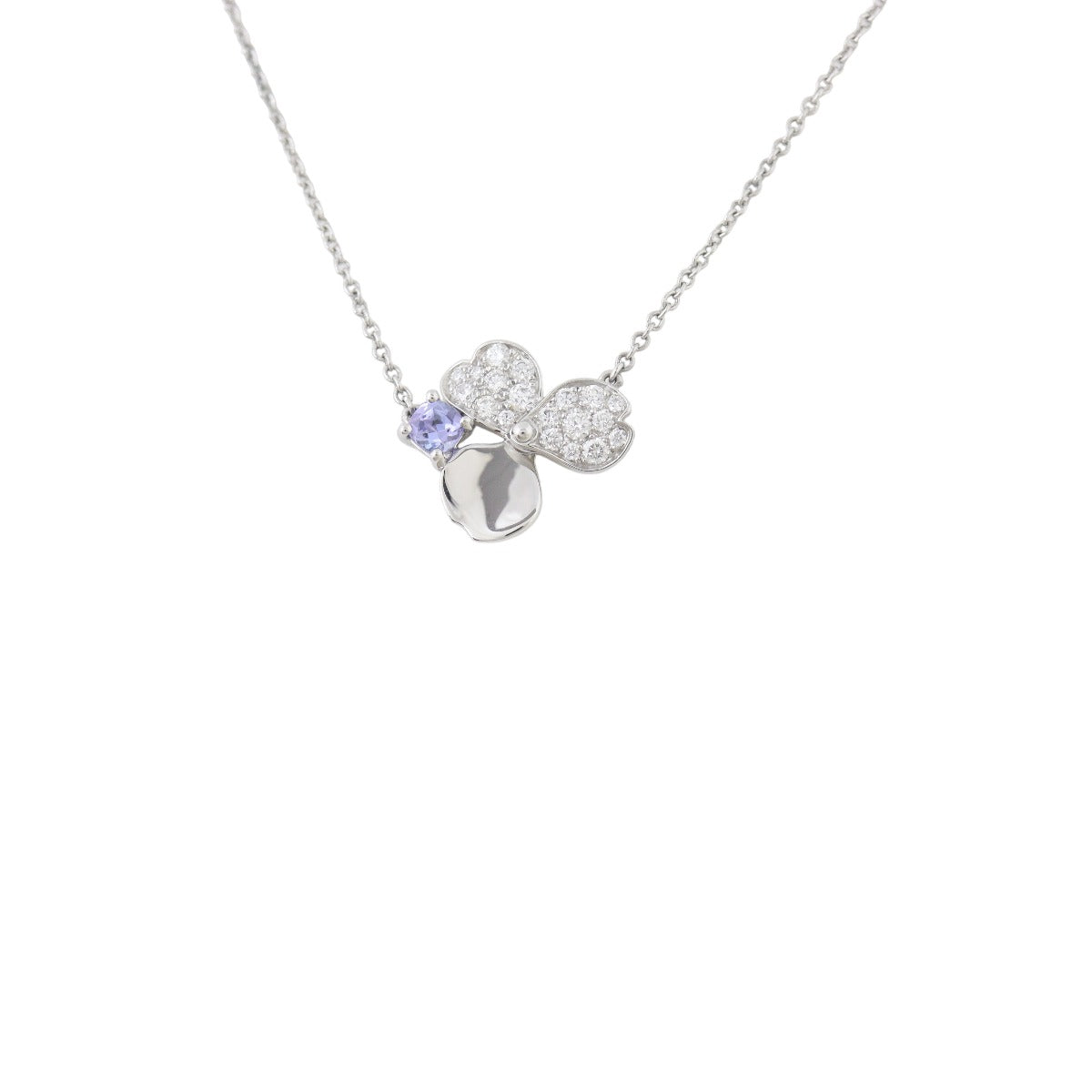 Tiffany & Co Paper Flowers Platinum Tanzanite Necklace