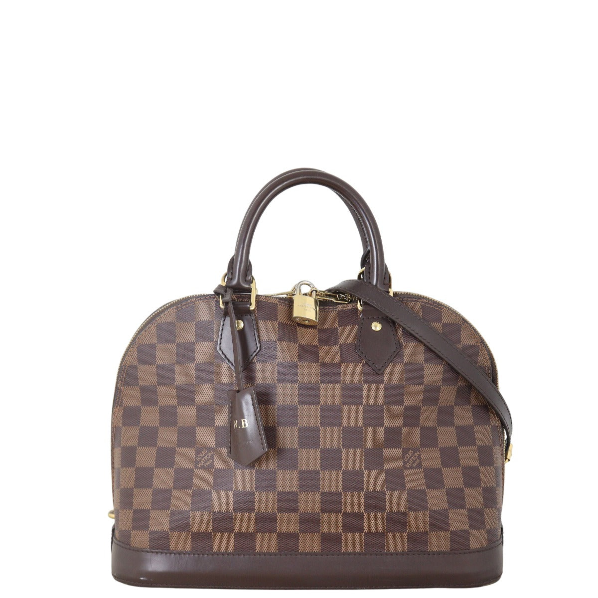 Louis Vuitton Alma PM Damier Ebene with Strap