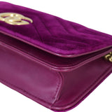 Gucci GG Marmont Velvet Super Mini Shoulder Bag