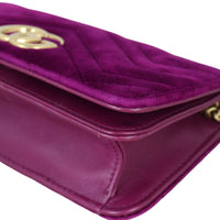Gucci GG Marmont Velvet Super Mini Shoulder Bag
