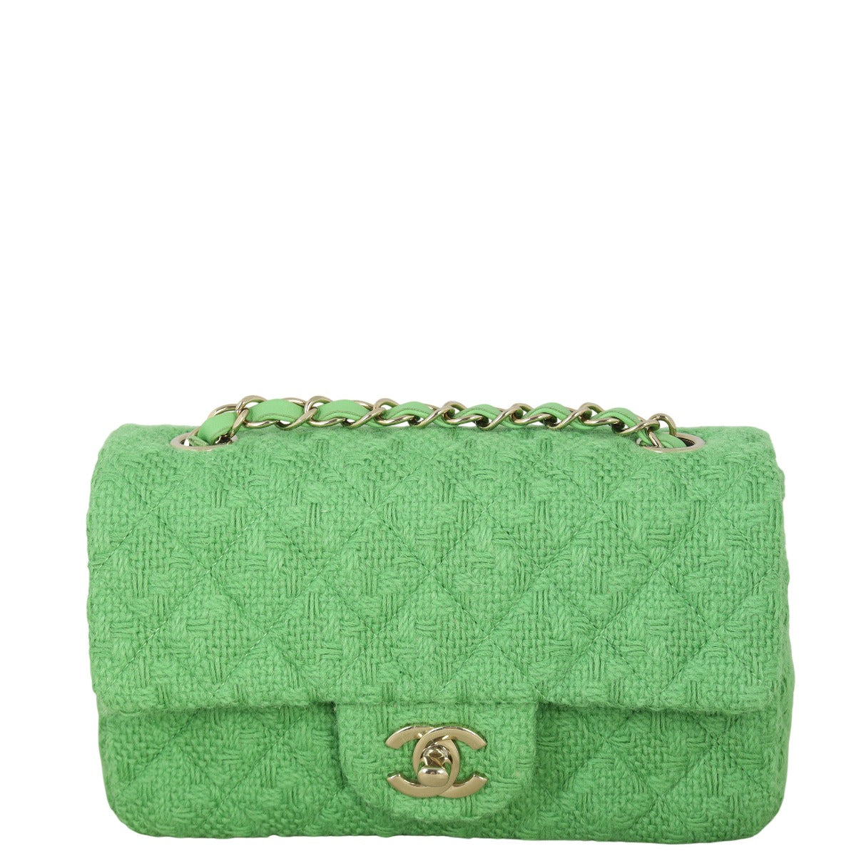Chanel Classic Flap Mini Rectangular Bag Tweed