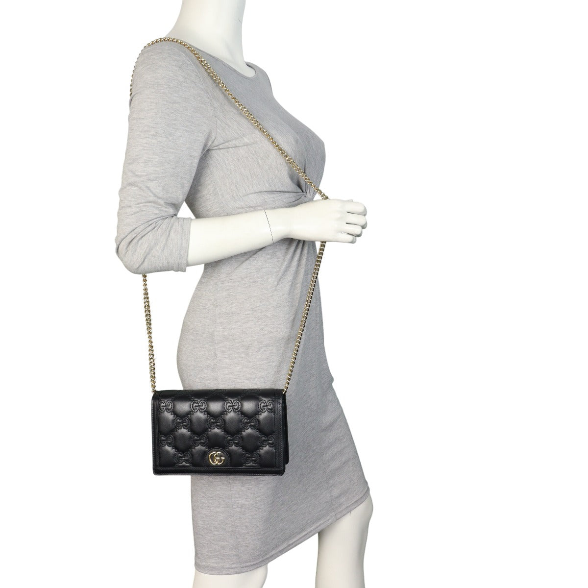 Gucci GG Matelasse Chain Wallet