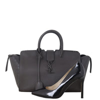 Saint Laurent Downtown Cabas Croc-Embossed