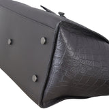 Saint Laurent Downtown Cabas Croc-Embossed