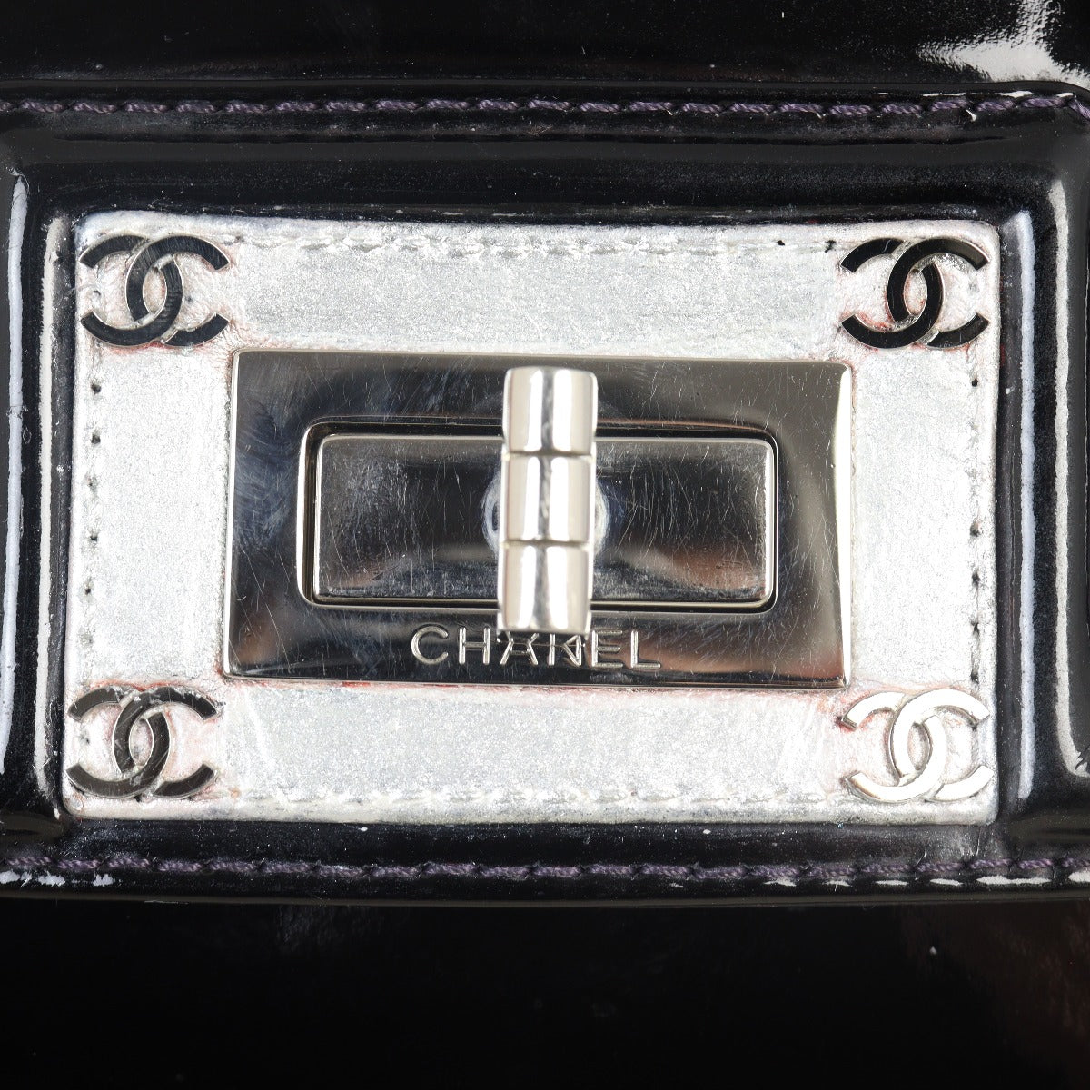 Chanel Mademoiselle Lock Patent Chain Bag