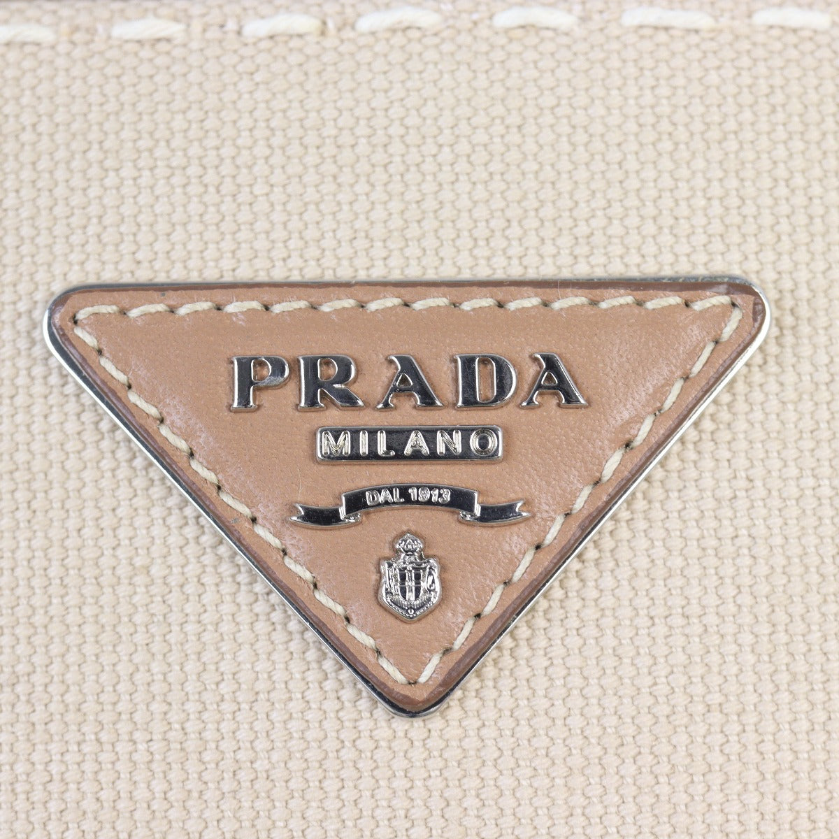 Prada City Calf Canapa Double Zip Tote Medium