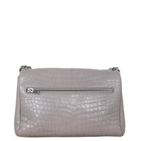 Saint Laurent West Hollywood Croc-Embossed Medium