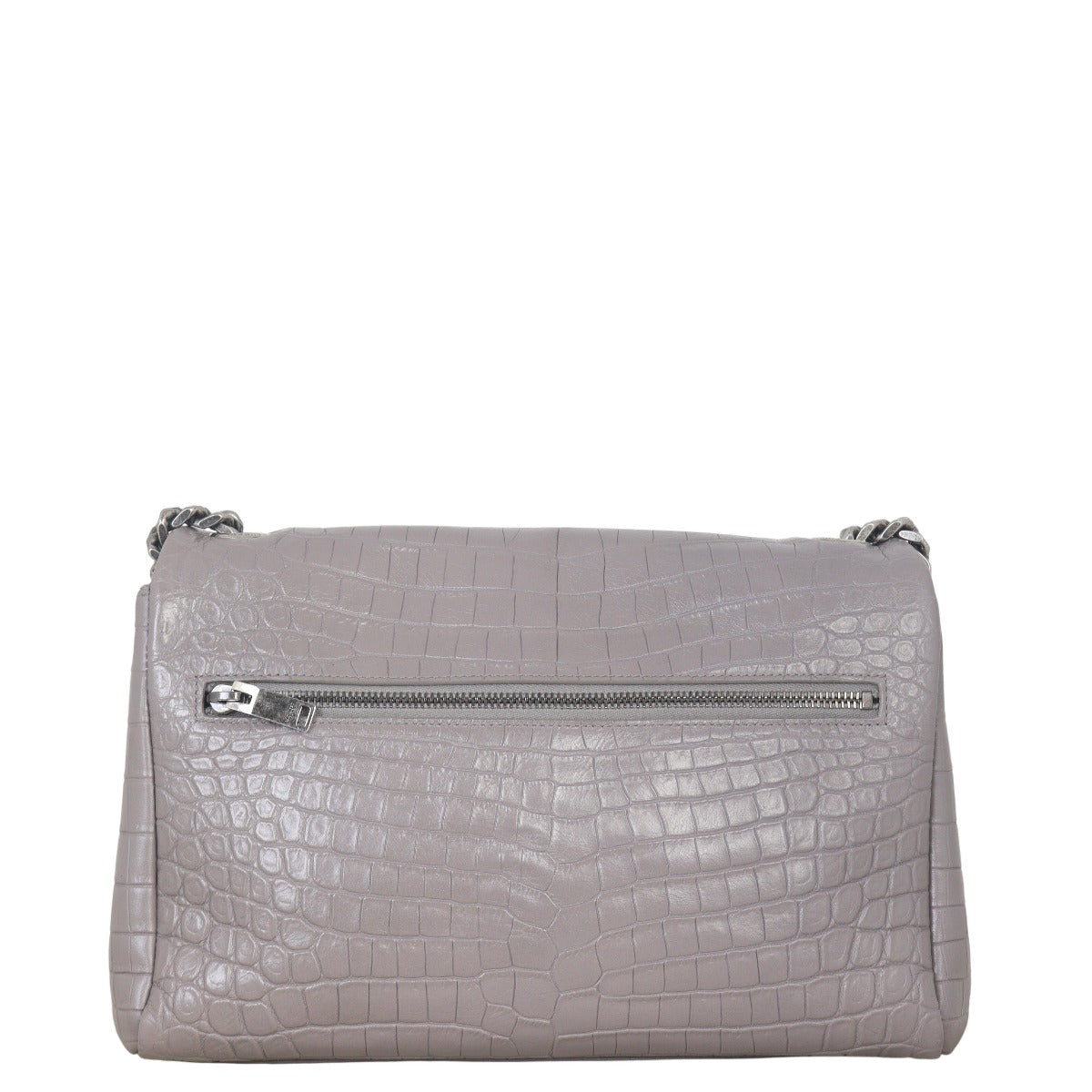 Saint Laurent West Hollywood Croc-Embossed Medium