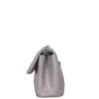 Saint Laurent West Hollywood Croc-Embossed Medium