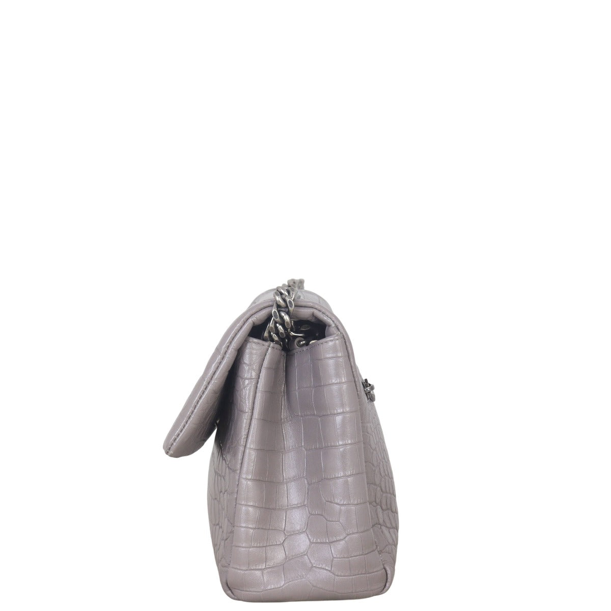 Saint Laurent West Hollywood Croc-Embossed Medium