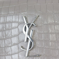 Saint Laurent West Hollywood Croc-Embossed Medium