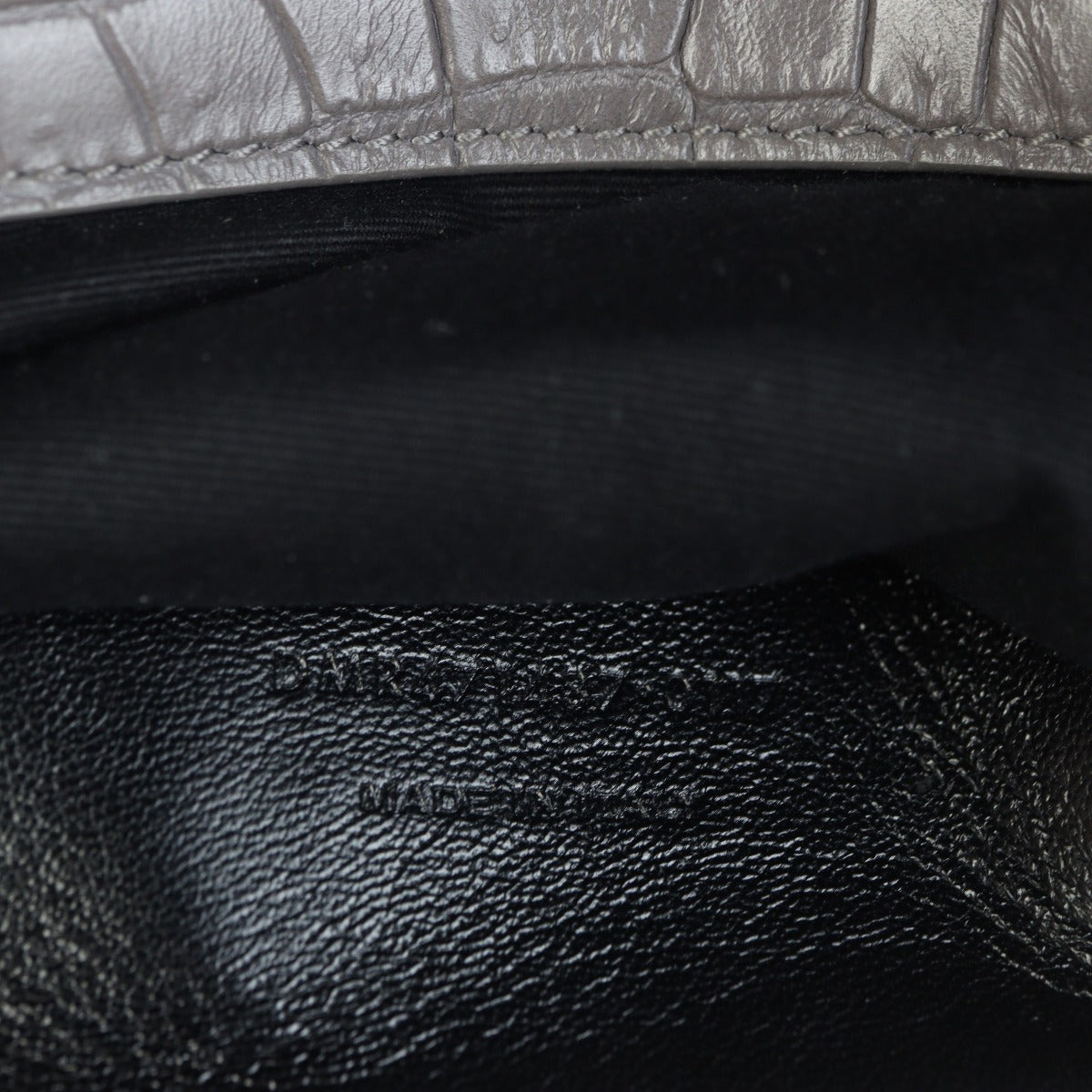 Saint Laurent West Hollywood Croc-Embossed Medium