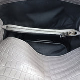 Saint Laurent West Hollywood Croc-Embossed Medium