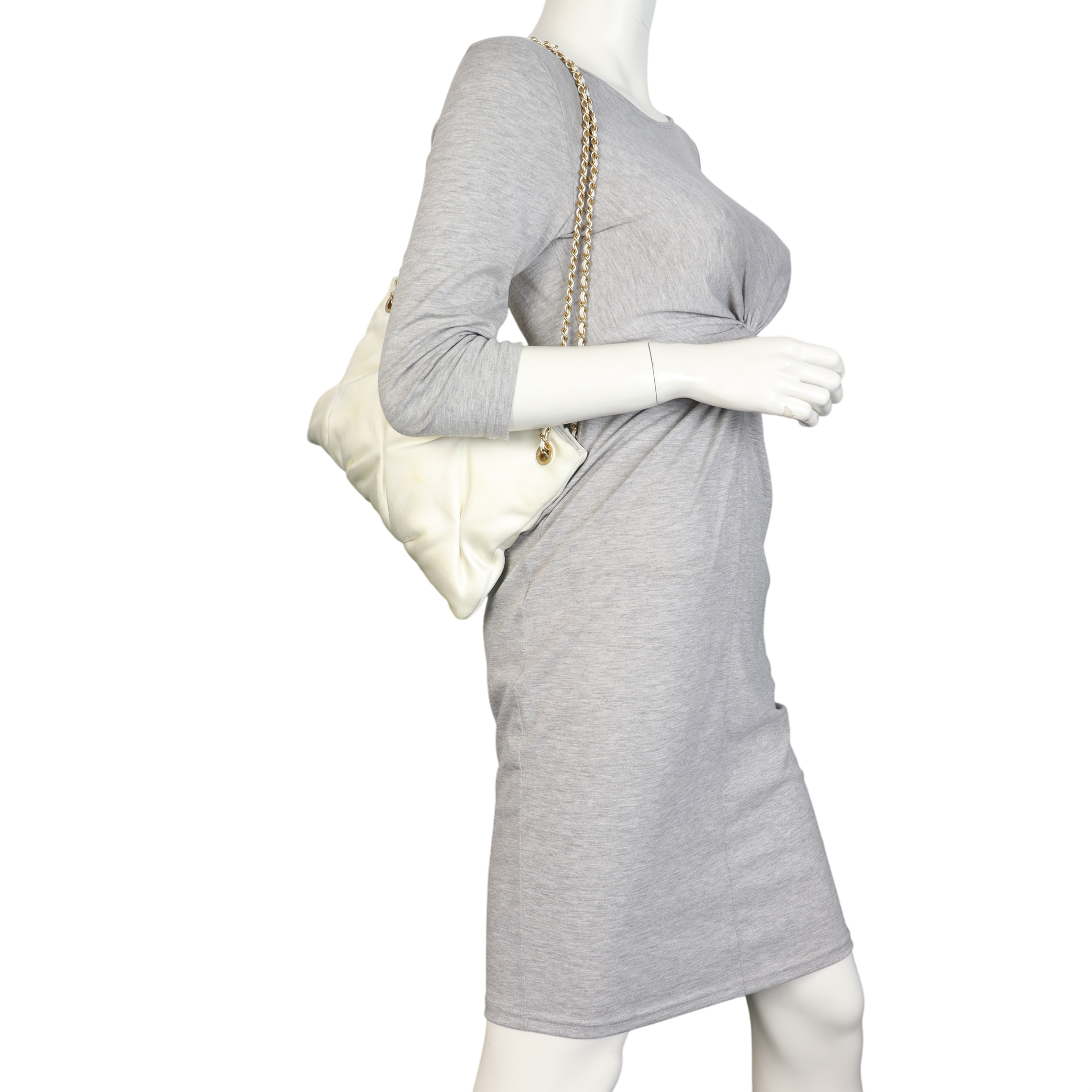 Chanel Satin Chain Pouch