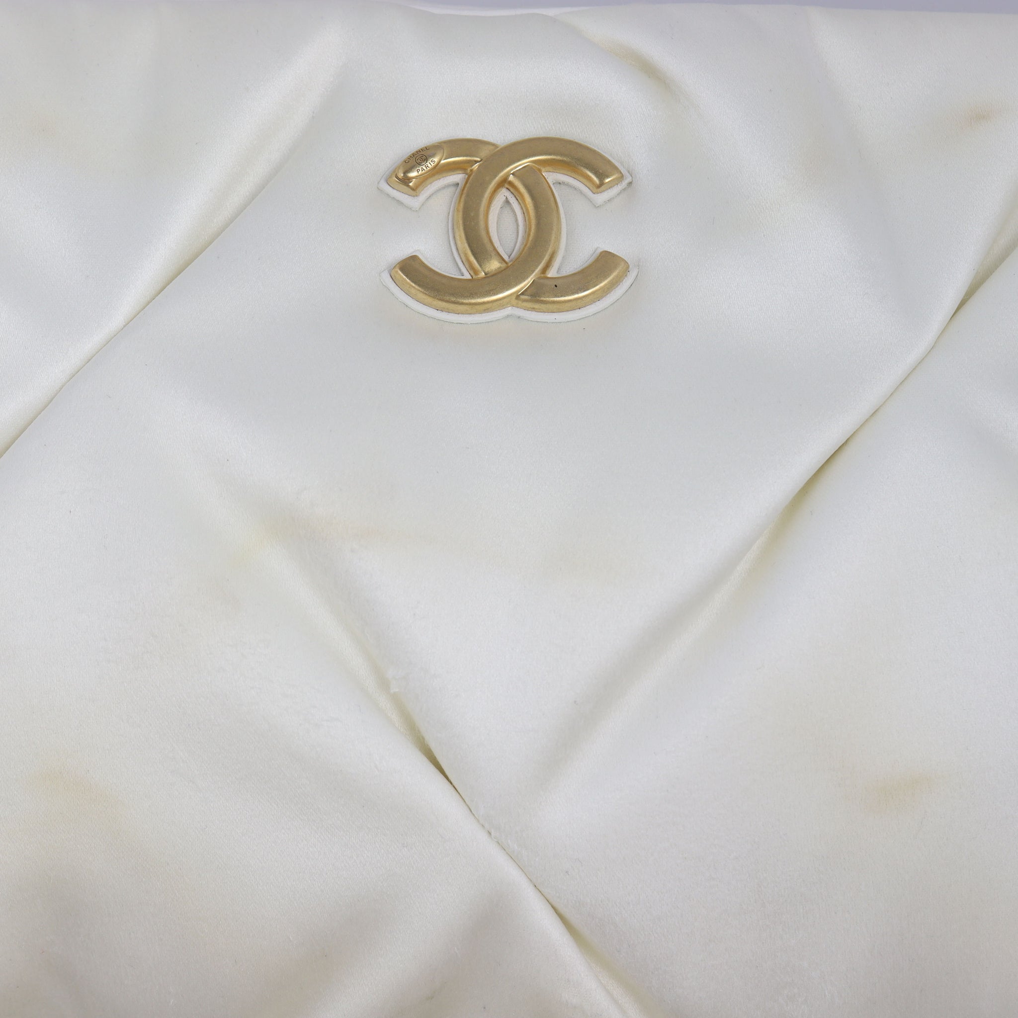 Chanel Satin Chain Pouch