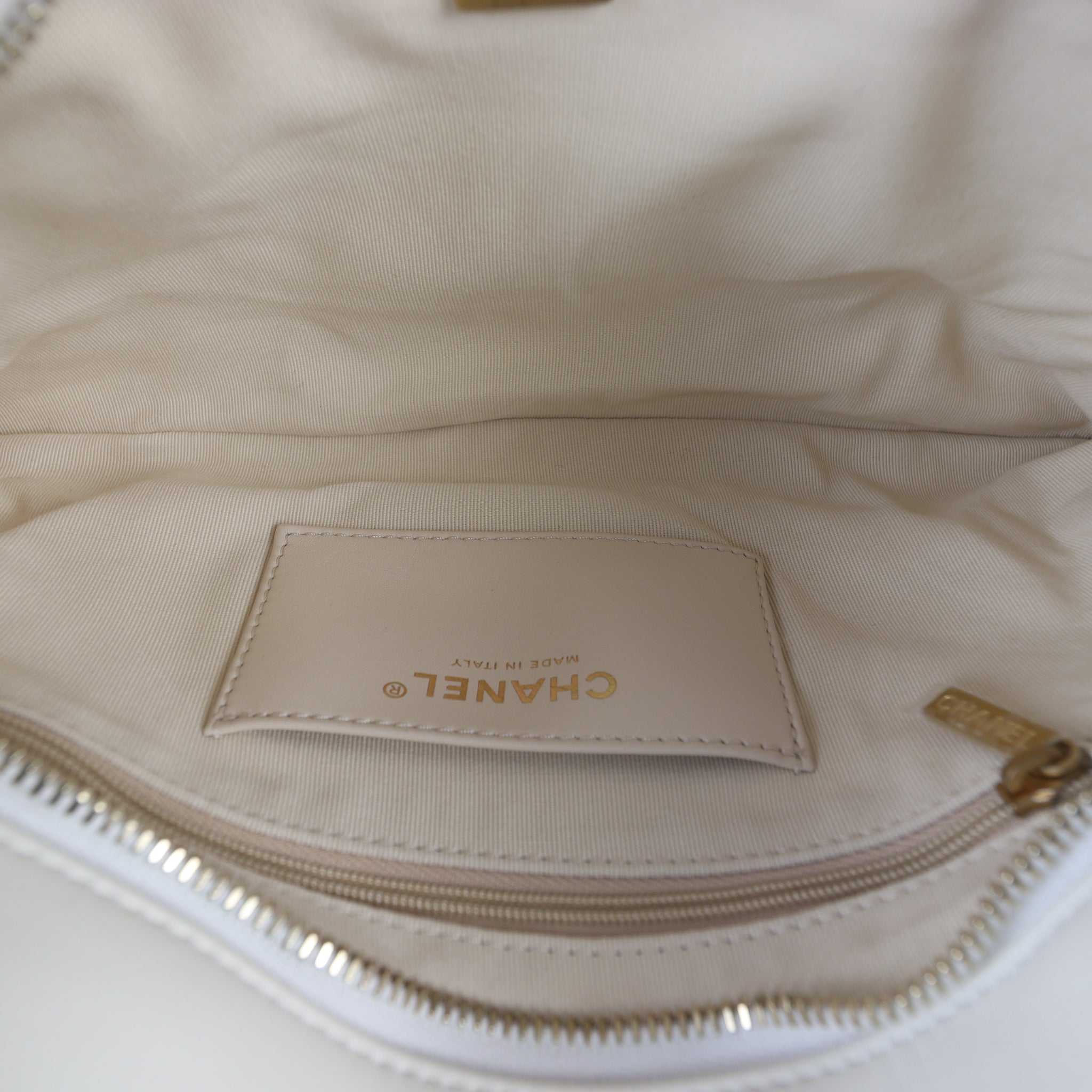 Chanel Satin Chain Pouch