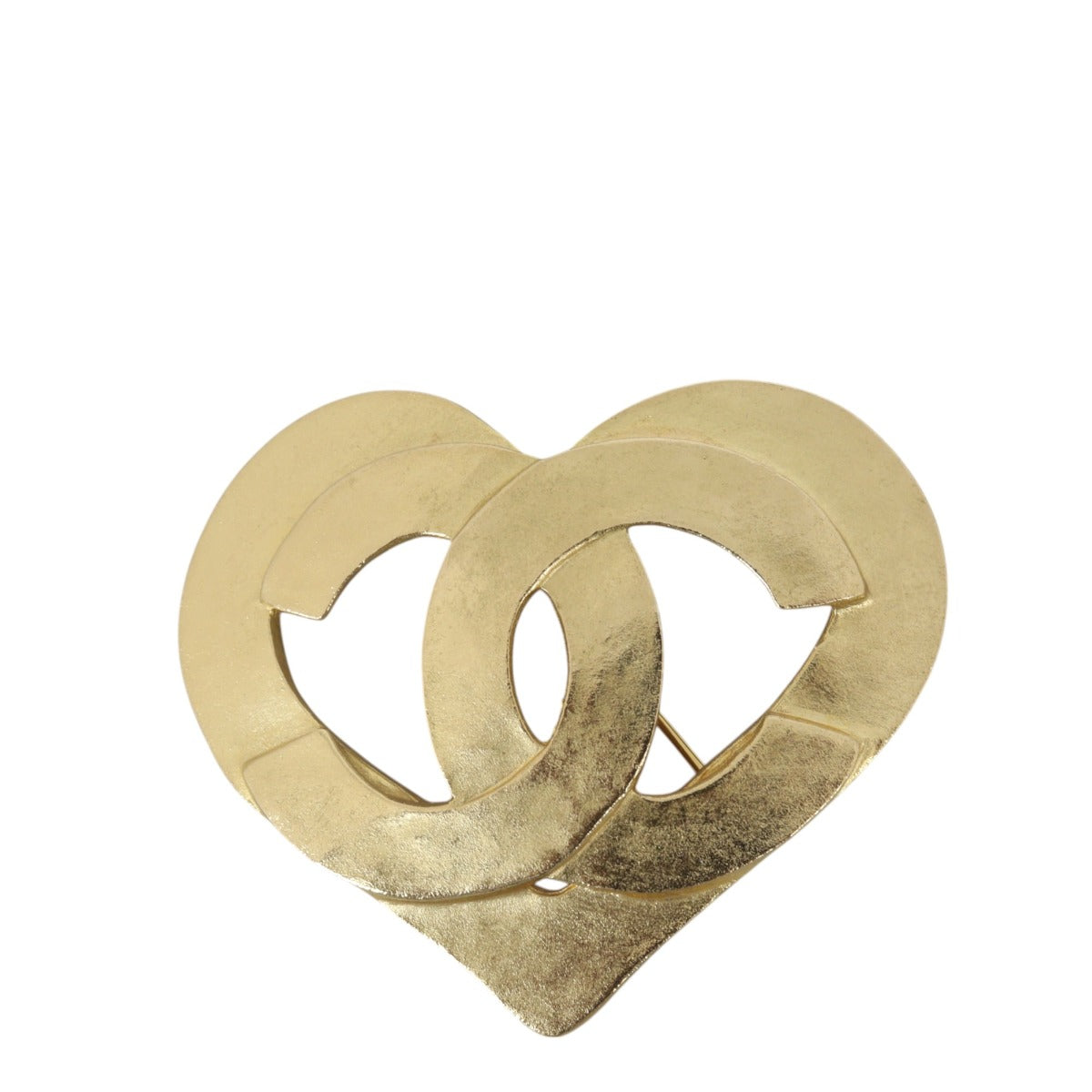 Chanel CC Heart Brooch