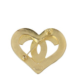 Chanel CC Heart Brooch