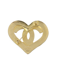 Chanel CC Heart Brooch