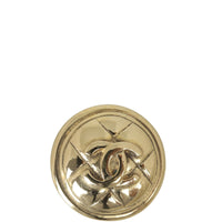 Chanel CC Quilt Button Brooch