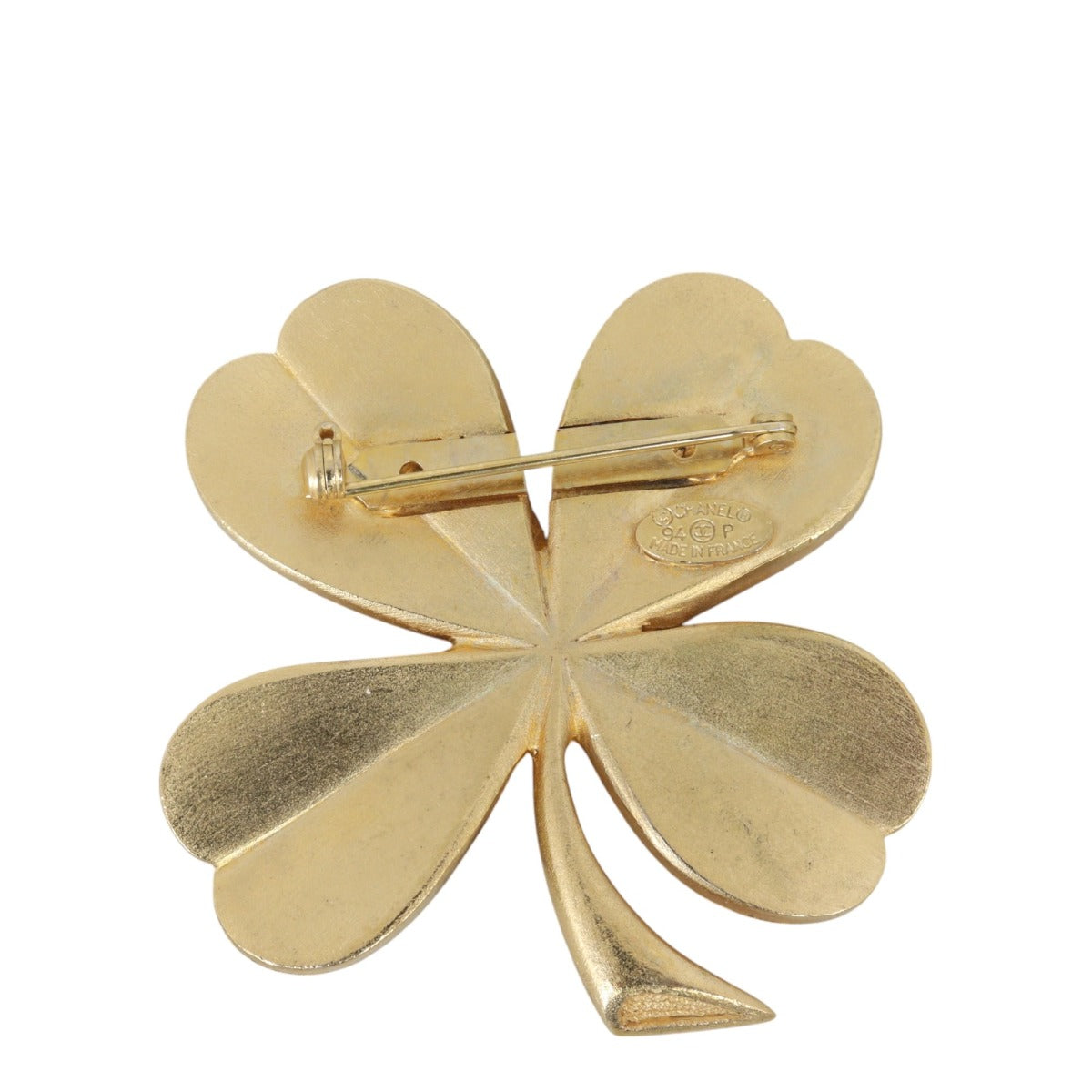 Chanel CC Clover Brooch