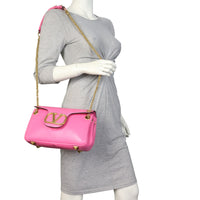 Valentino VLogo Stud Sign Shoulder Bag